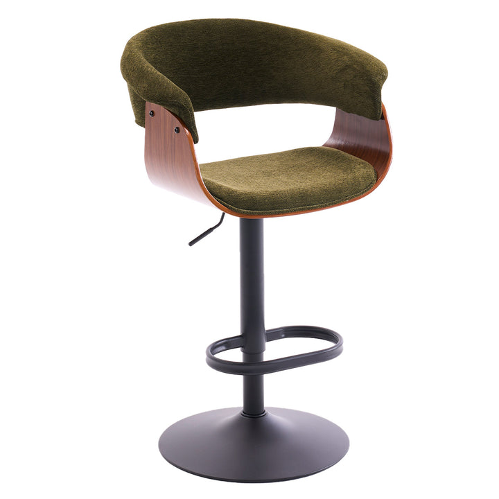 YOUNIKE Bar Stools Modern Upholstered Kitchen Island Chairs with Padded Back