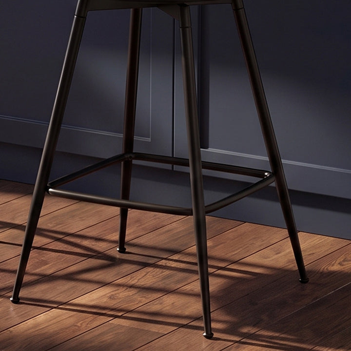 YOUNIKE Bar Stools Upholstered 360° Swivel Bar Chairs Counter Height Barstools with Woven Back