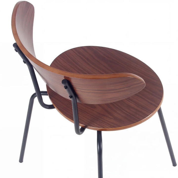 YOUNIKE Mid Century Modern Dining Chairs Set of 2 Sculpted Curved Wood Backrest