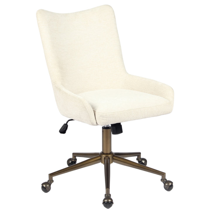 YOUNIKE Modern Office Chair Executive Desk Chair with Curved Backrest Adjustable Height Swivel Rolling Office Chair