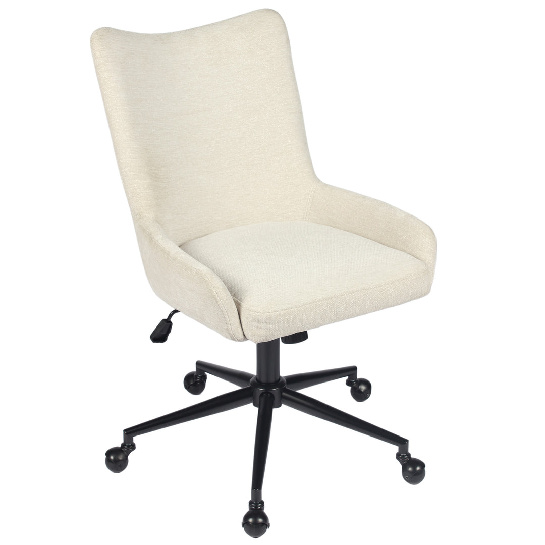 YOUNIKE Modern Office Chair Executive Desk Chair with Curved Backrest Adjustable Height Swivel Rolling Office Chair
