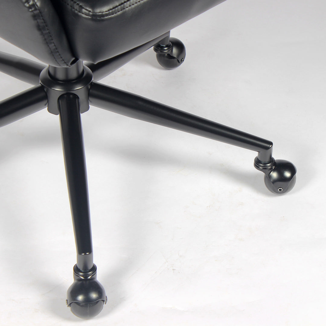 YOUNIKE Modern Office Chair Executive Desk Chair with Curved Backrest Adjustable Height Swivel Rolling Office Chair