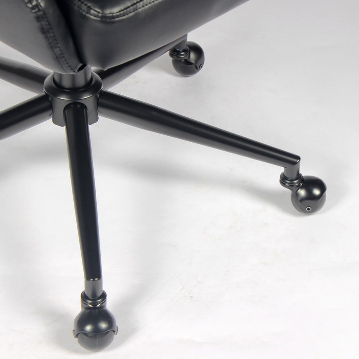 YOUNIKE Modern Office Chair Executive Desk Chair with Curved Backrest Adjustable Height Swivel Rolling Office Chair