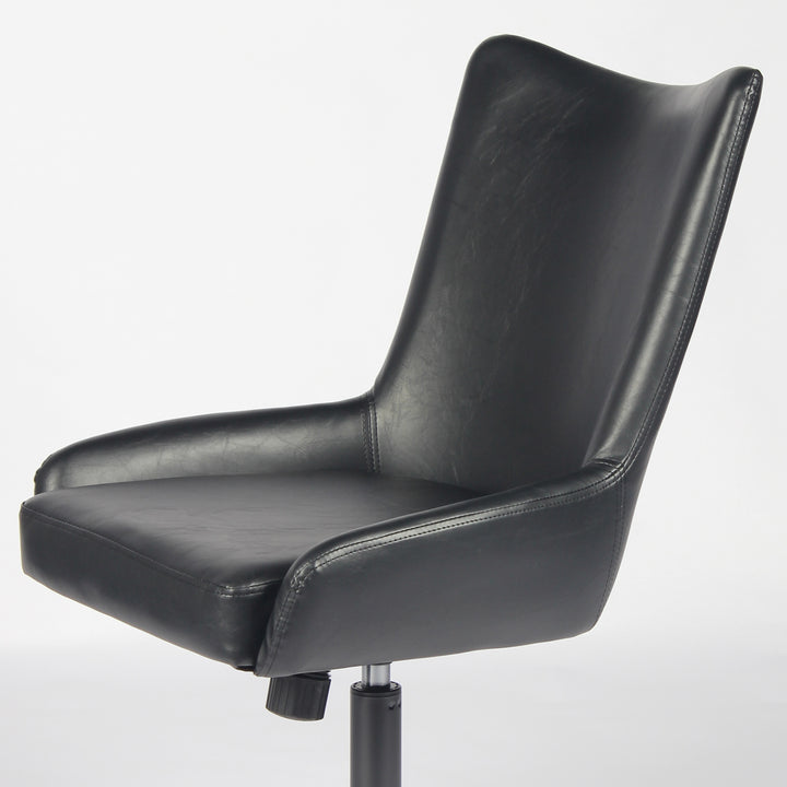 YOUNIKE Modern Office Chair Executive Desk Chair with Curved Backrest Adjustable Height Swivel Rolling Office Chair