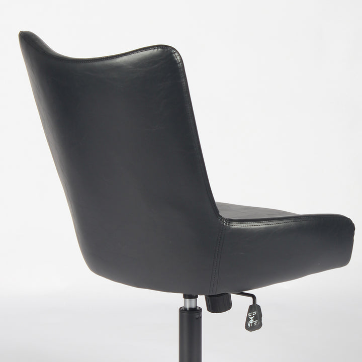 YOUNIKE Modern Office Chair Executive Desk Chair with Curved Backrest Adjustable Height Swivel Rolling Office Chair