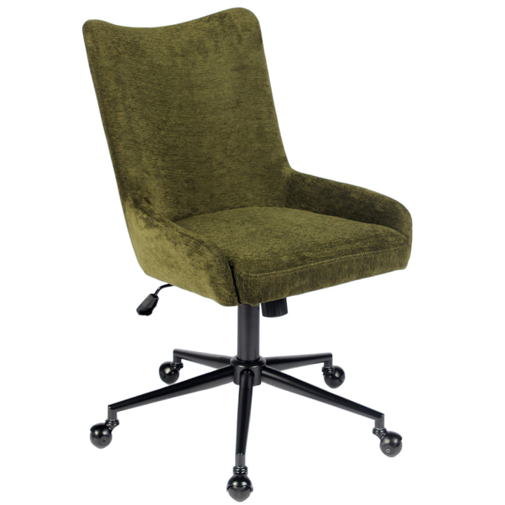 YOUNIKE Modern Office Chair Executive Desk Chair with Curved Backrest Adjustable Height Swivel Rolling Office Chair