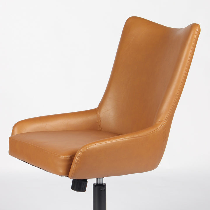 YOUNIKE Modern Office Chair Executive Desk Chair with Curved Backrest Adjustable Height Swivel Rolling Office Chair