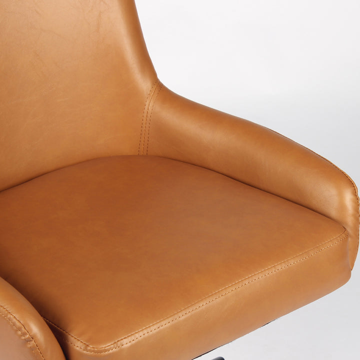 YOUNIKE Modern Office Chair Executive Desk Chair with Curved Backrest Adjustable Height Swivel Rolling Office Chair