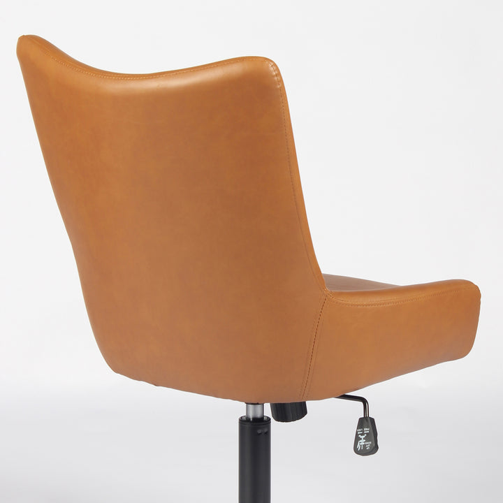 YOUNIKE Modern Office Chair Executive Desk Chair with Curved Backrest Adjustable Height Swivel Rolling Office Chair