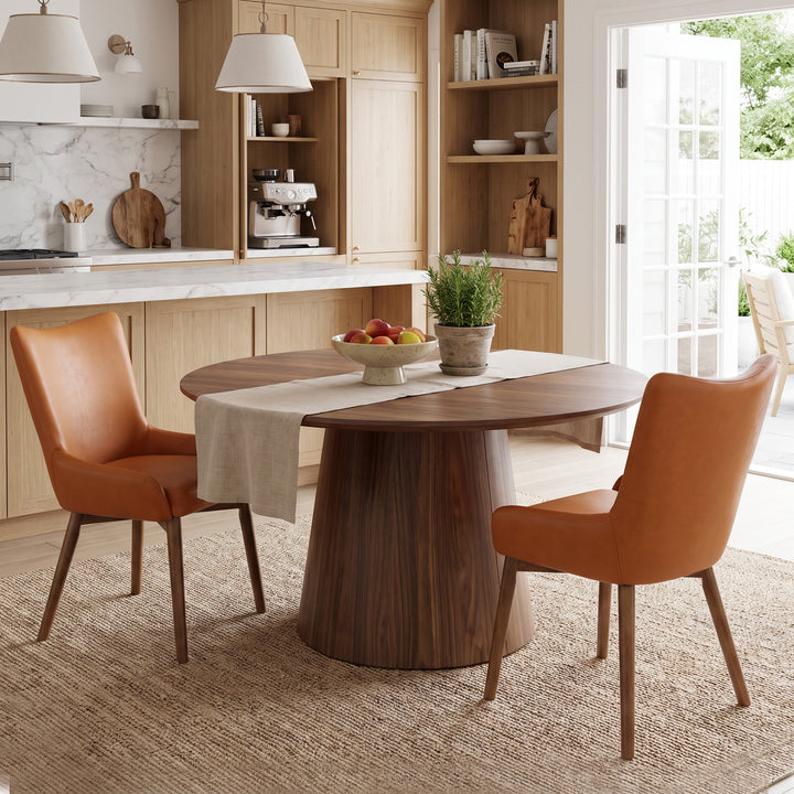 YOUNIKE Dining Chairs Set of 2 Wingback Upholstered Accent Chairs with Solid Wood Legs