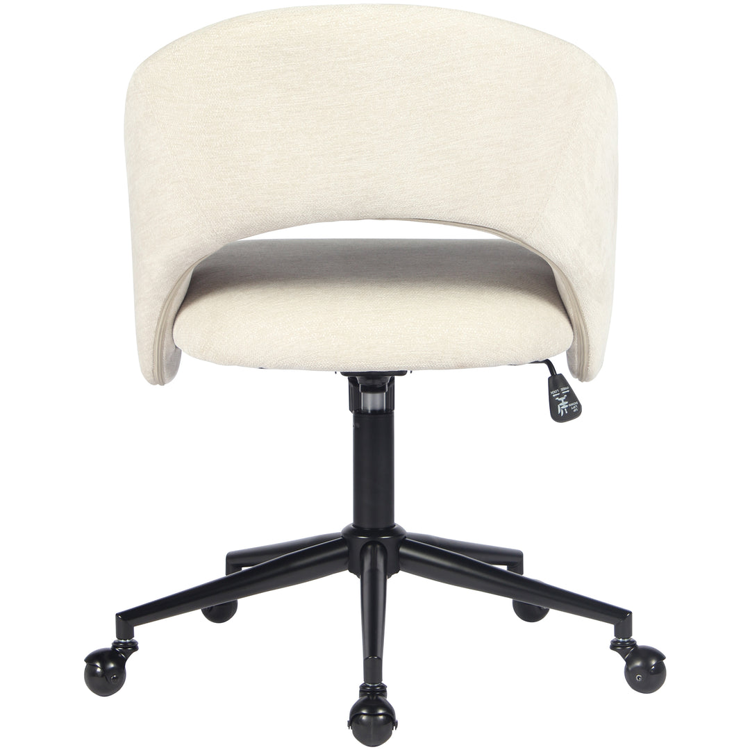 YOUNIKE Office Chair Adjustable Swivel Desk Chair Upholstered Home Office Chair with Wraparound Armrests