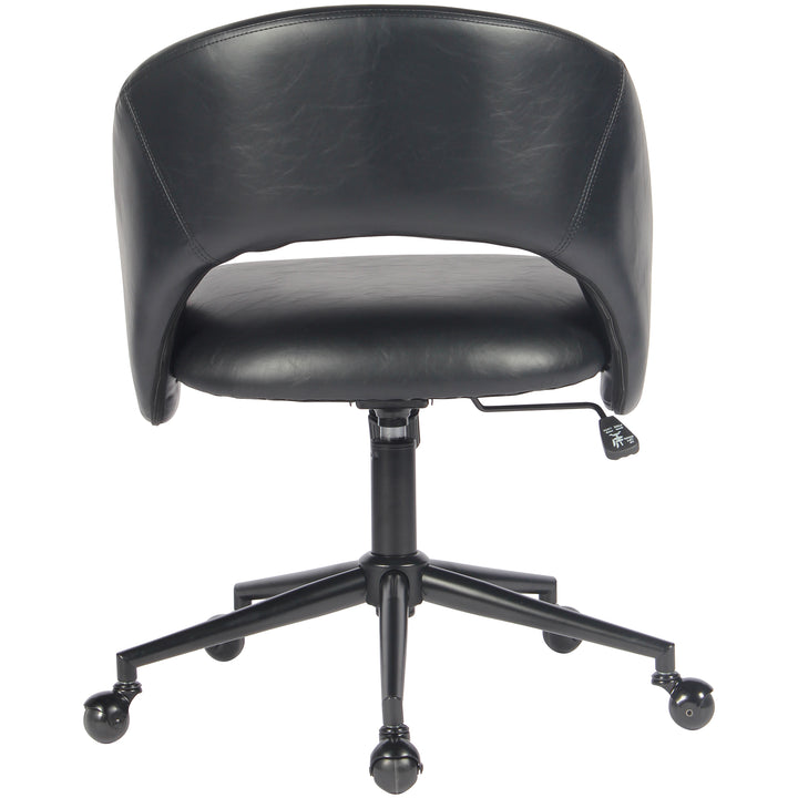YOUNIKE Office Chair Adjustable Swivel Desk Chair Upholstered Home Office Chair with Wraparound Armrests