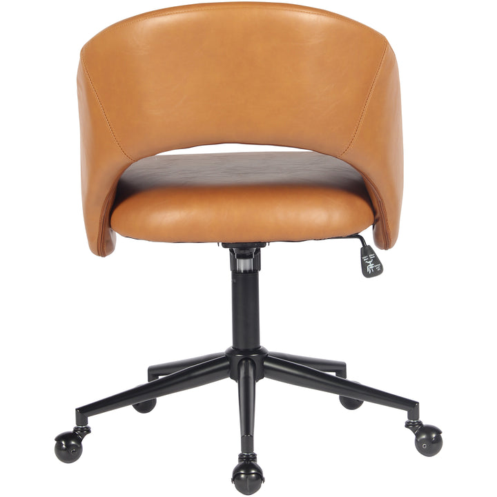 YOUNIKE Office Chair Adjustable Swivel Desk Chair Upholstered Home Office Chair with Wraparound Armrests