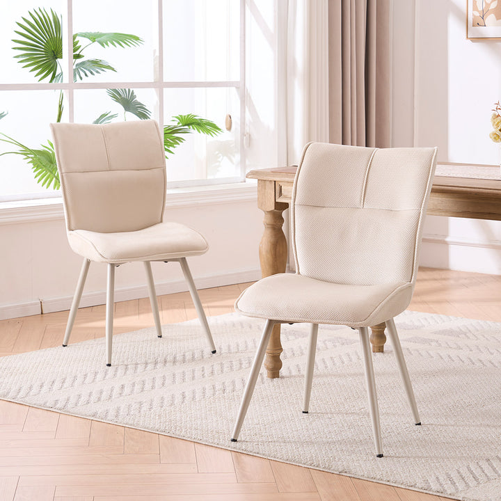 YOUNIKE Upholstered Dining Chairs Tufted Kitchen Chairs