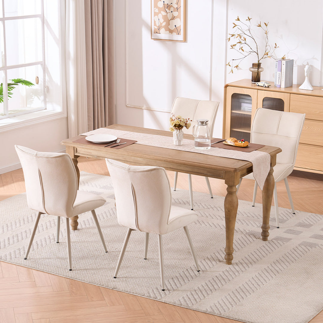YOUNIKE Upholstered Dining Chairs Tufted Kitchen Chairs