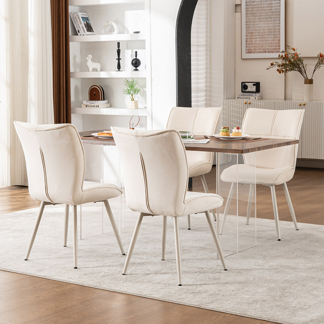 YOUNIKE Upholstered Dining Chairs Tufted Kitchen Chairs