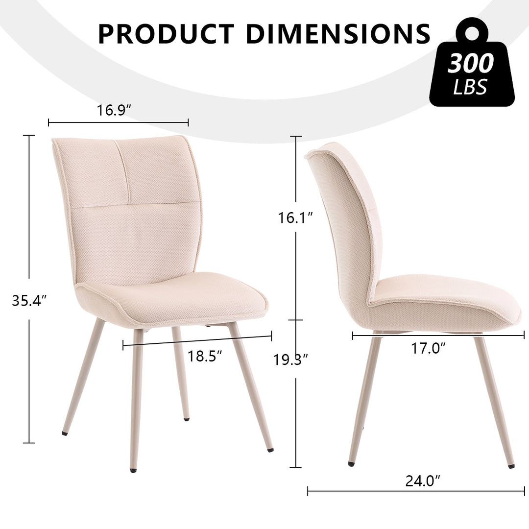 YOUNIKE Upholstered Dining Chairs Tufted Kitchen Chairs