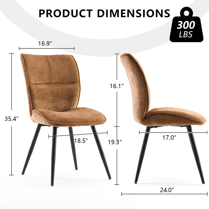 YOUNIKE Upholstered Dining Chairs Tufted Kitchen Chairs