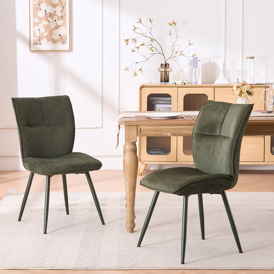 YOUNIKE Upholstered Dining Chairs Tufted Kitchen Chairs