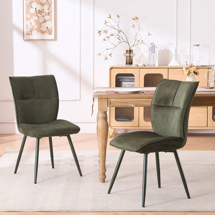 YOUNIKE Upholstered Dining Chairs Tufted Kitchen Chairs