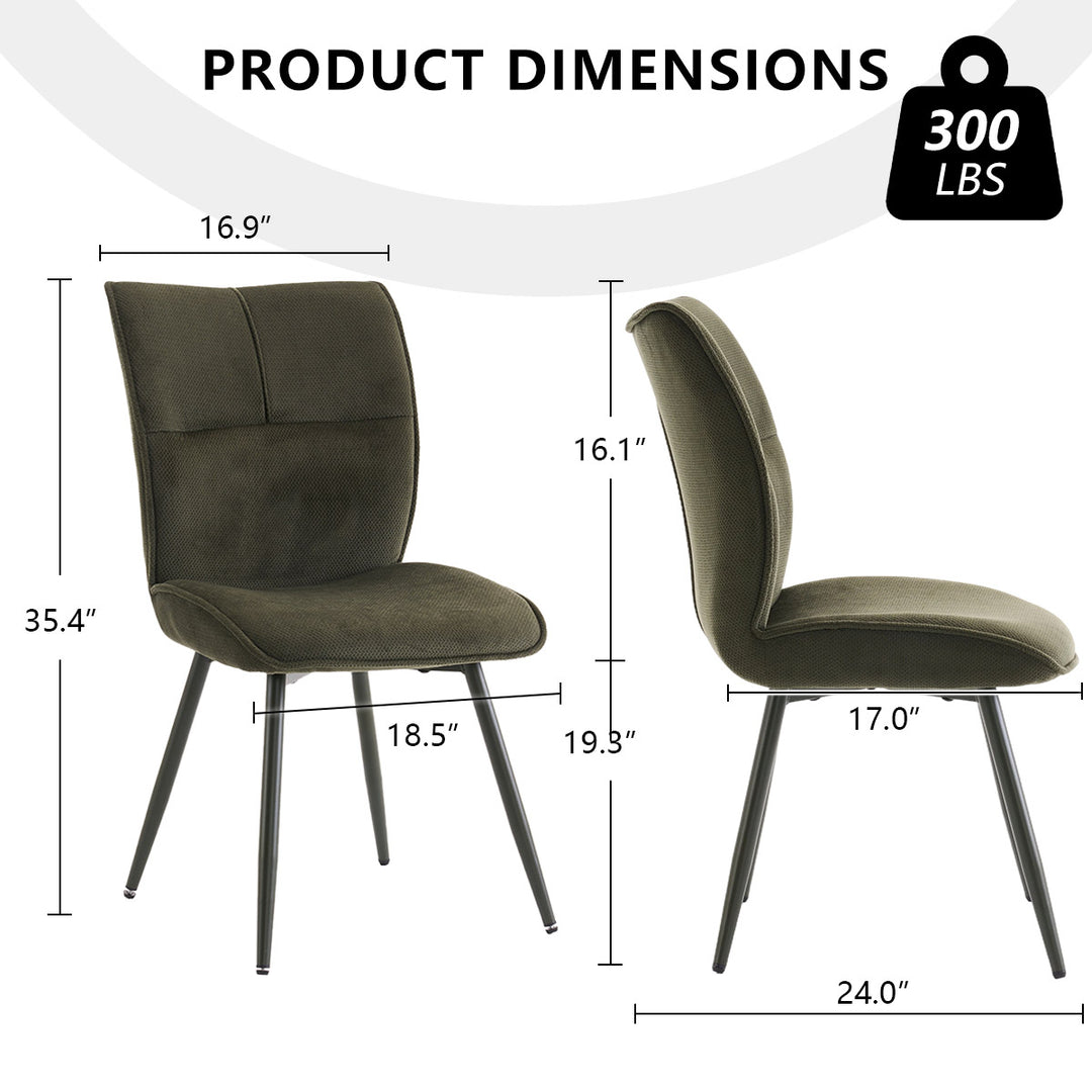 YOUNIKE Upholstered Dining Chairs Tufted Kitchen Chairs