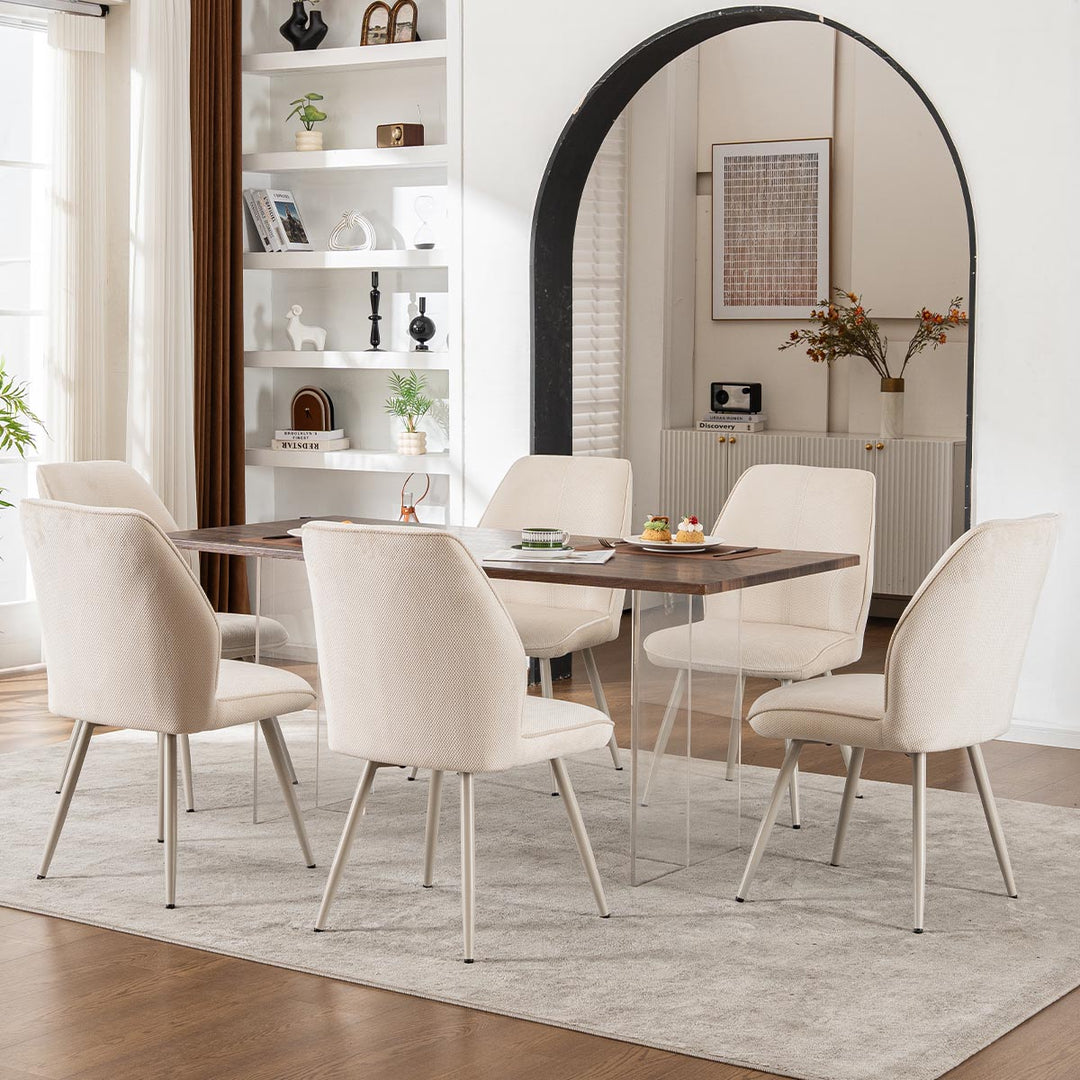 YOUNIKE Dining Chairs Mid Century Fabric Accent Chair