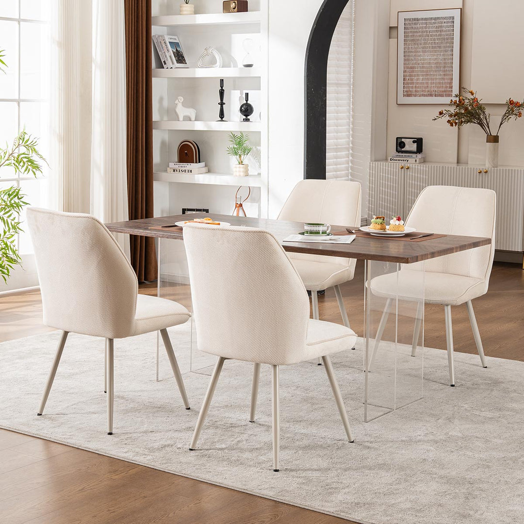 YOUNIKE Dining Chairs Mid Century Fabric Accent Chair