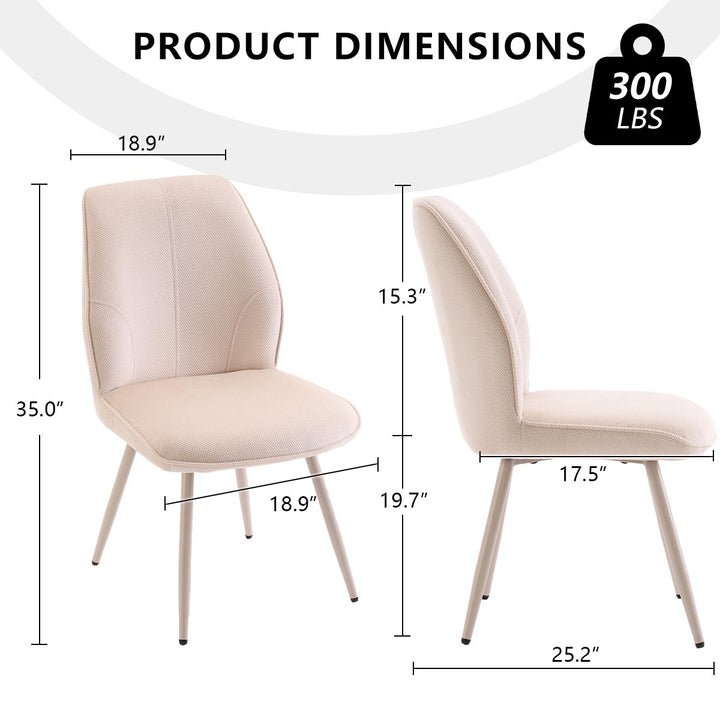 YOUNIKE Dining Chairs Mid Century Fabric Accent Chair