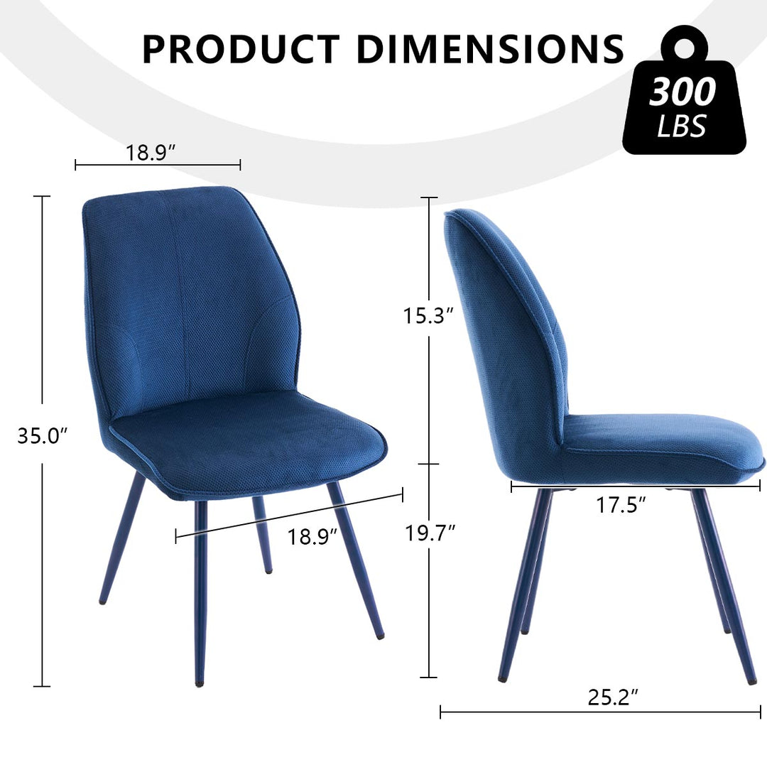 YOUNIKE Dining Chairs Mid Century Fabric Accent Chair