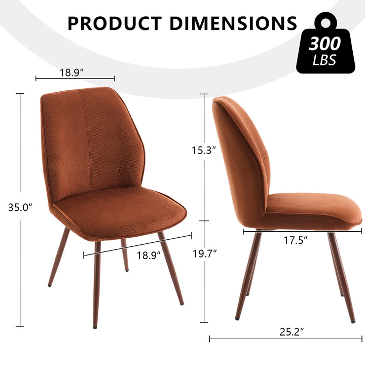 YOUNIKE Dining Chairs Mid Century Fabric Accent Chair