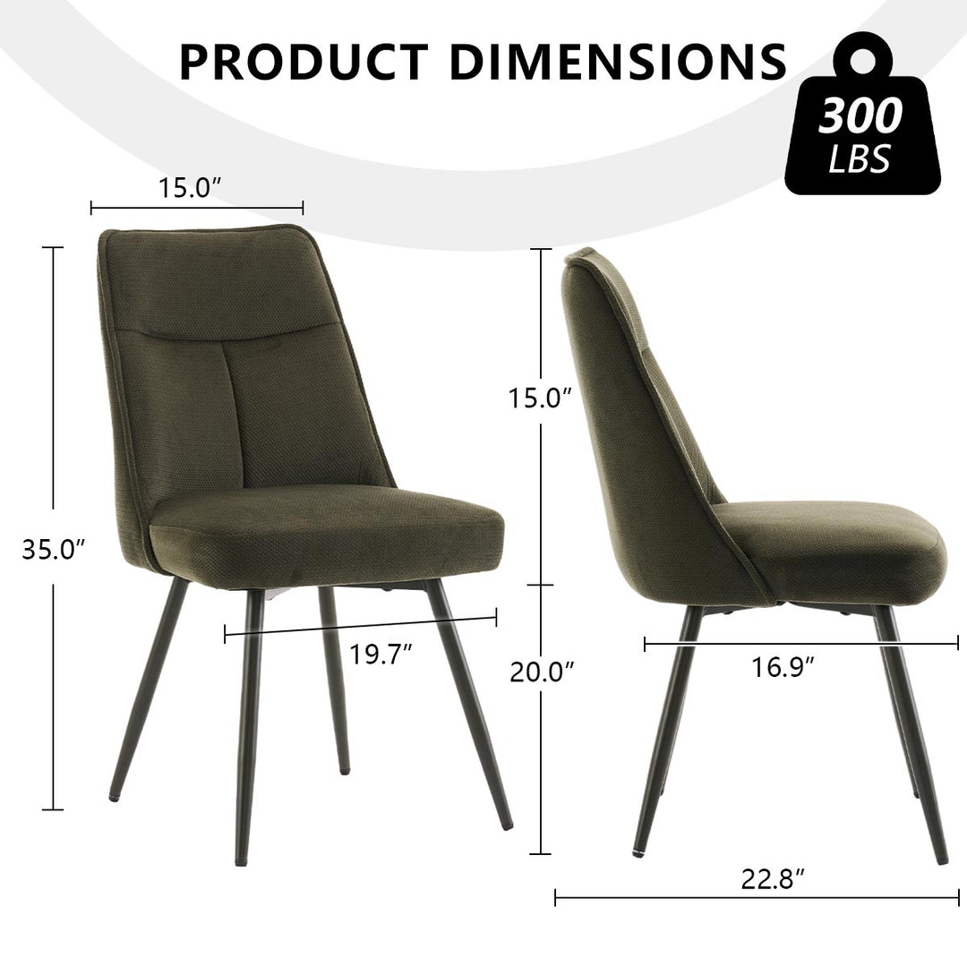 YOUNIKE Tufted Dining Chairs Upholstered Chairs for Kitchen