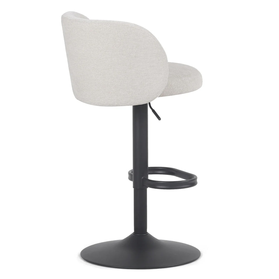 YOUNIKE Bar Stools with Curved Backrest 360° Swivel Kitchen Island Stools for Home Bar & Kitchen