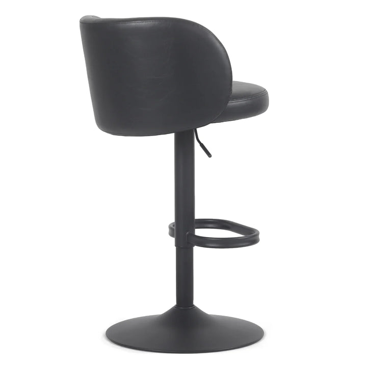 YOUNIKE Bar Stools with Curved Backrest 360° Swivel Kitchen Island Stools for Home Bar & Kitchen