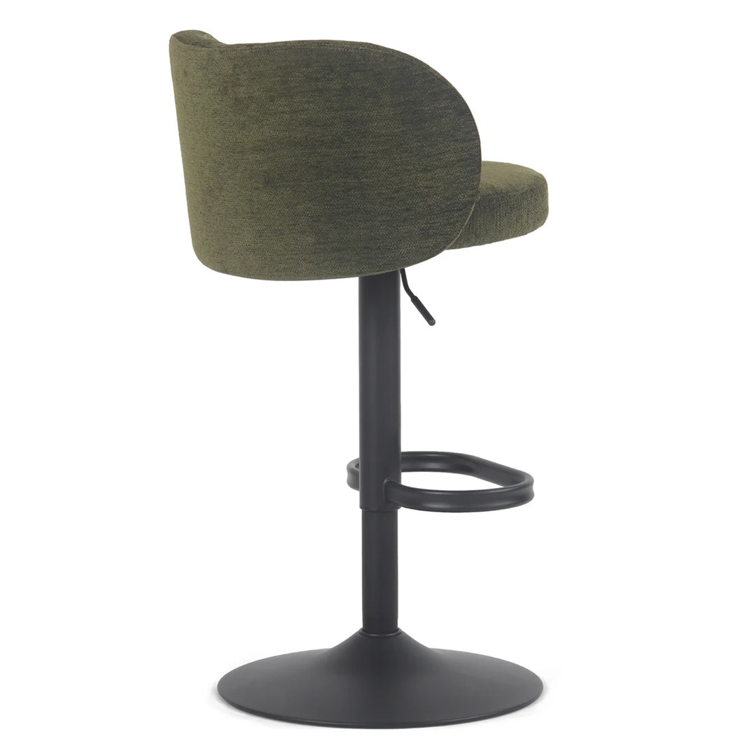 YOUNIKE Bar Stools with Curved Backrest 360° Swivel Kitchen Island Stools for Home Bar & Kitchen