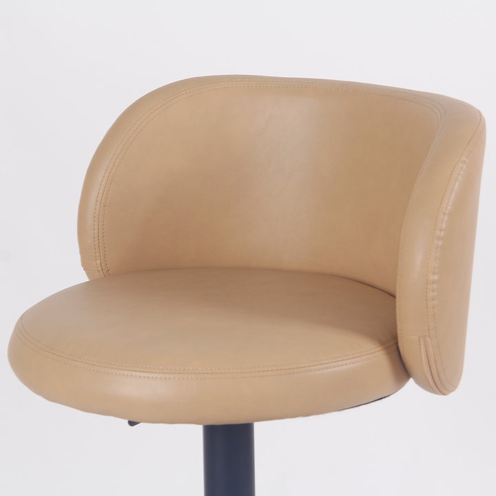 YOUNIKE Bar Stools with Curved Backrest 360° Swivel Kitchen Island Stools for Home Bar & Kitchen