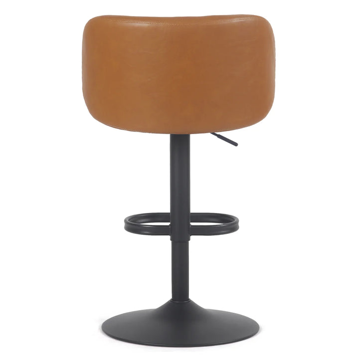 YOUNIKE Bar Stools with Curved Backrest 360° Swivel Kitchen Island Stools for Home Bar & Kitchen