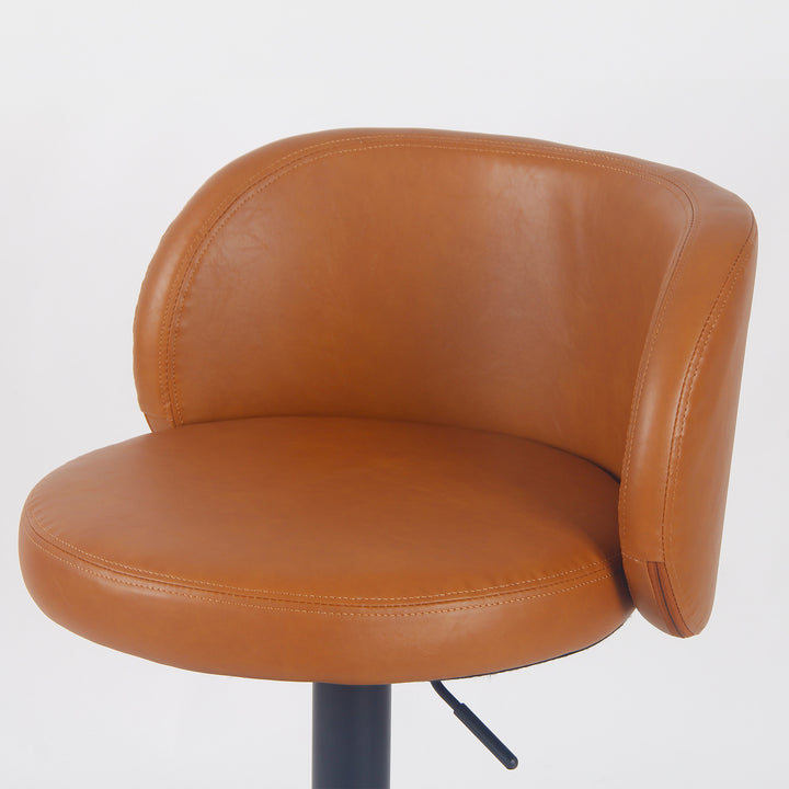 YOUNIKE Bar Stools with Curved Backrest 360° Swivel Kitchen Island Stools for Home Bar & Kitchen