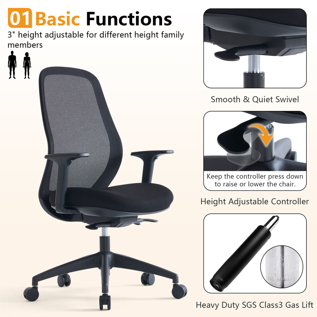 YOUNIKE Ergonomic Office Chair Rolling High-Back Mesh chair