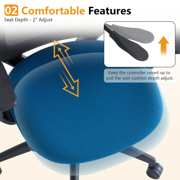 YOUNIKE Ergonomic Office Chair Rolling High-Back Mesh chair