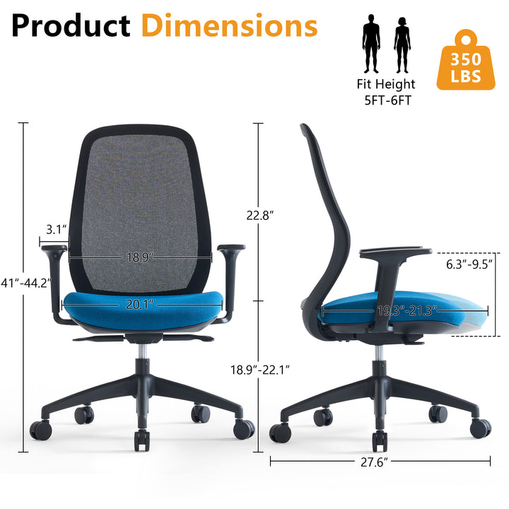 YOUNIKE Ergonomic Office Chair Rolling High-Back Mesh chair