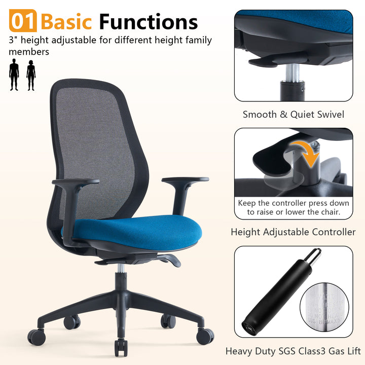 YOUNIKE Ergonomic Office Chair Rolling High-Back Mesh chair