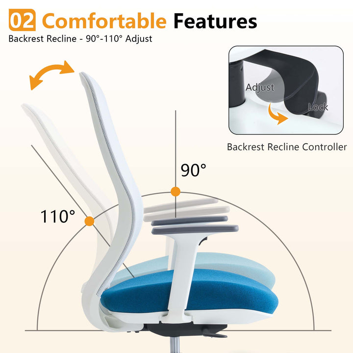 YOUNIKE Ergonomic Office Chair Rolling High-Back Mesh chair