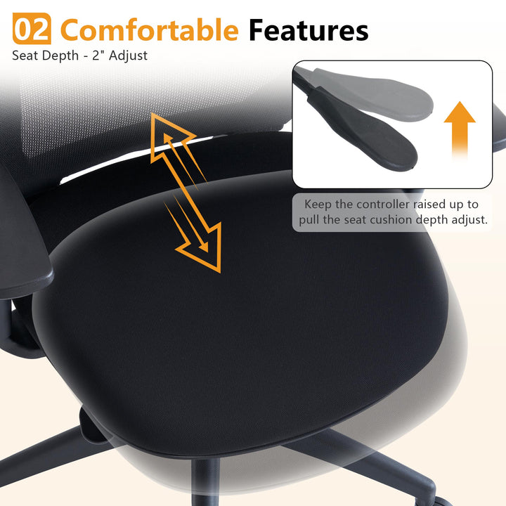 YOUNIKE Office Chair High Back Home Desk Chair with Headrest
