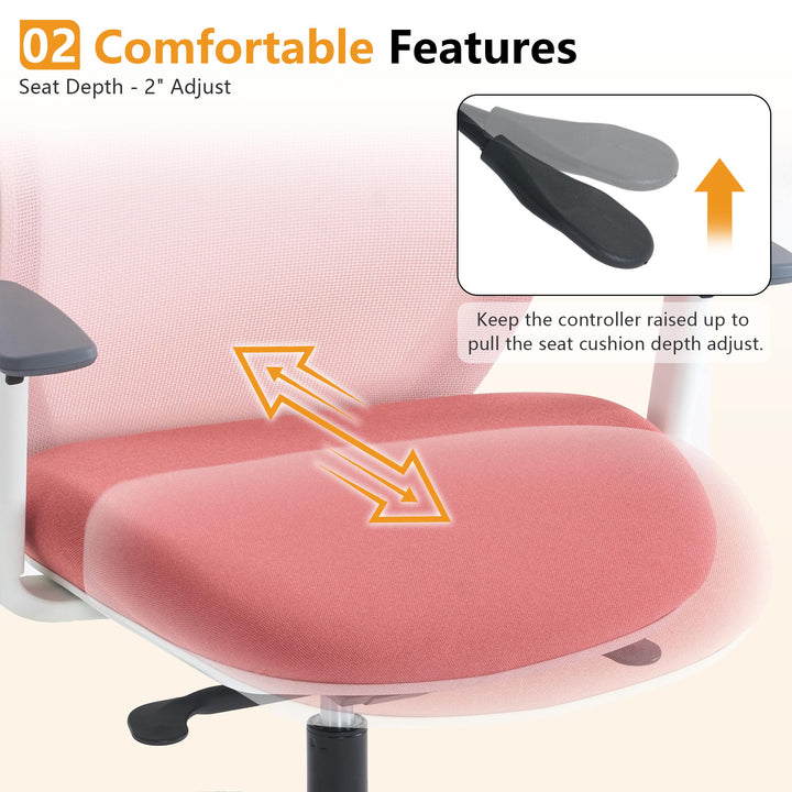 YOUNIKE Office Chair High Back Home Desk Chair with Headrest