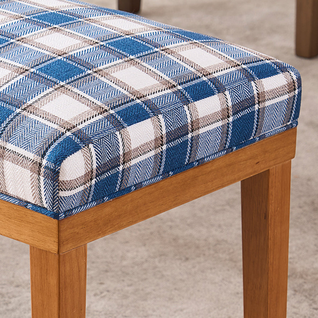 YOUNIKE 53in Entryway Bench Upholstered Dining Bench with Solid Wood Legs