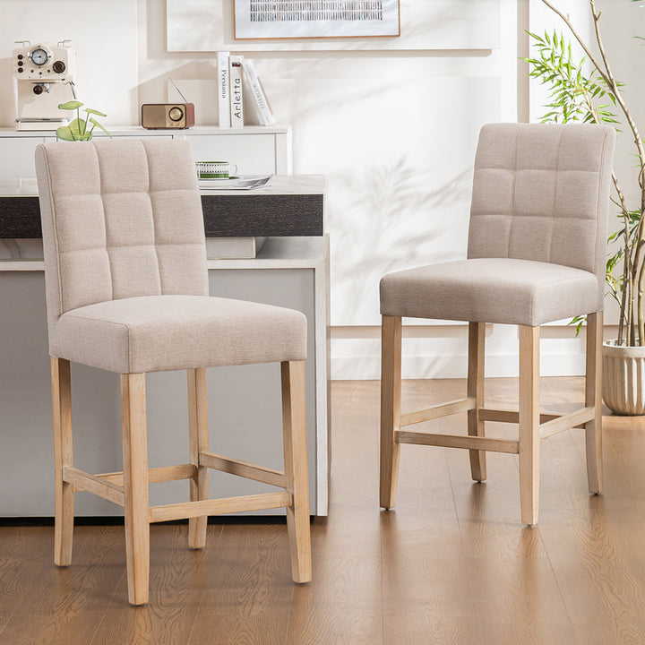 YOUNIKE Bar Stools Wood Counter Chairs