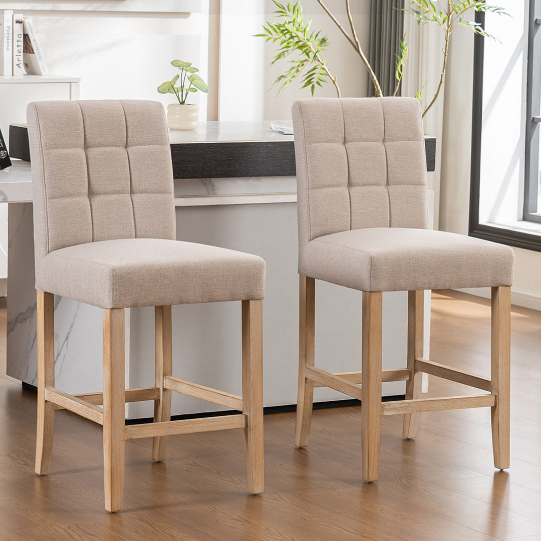 YOUNIKE Bar Stools Wood Counter Chairs