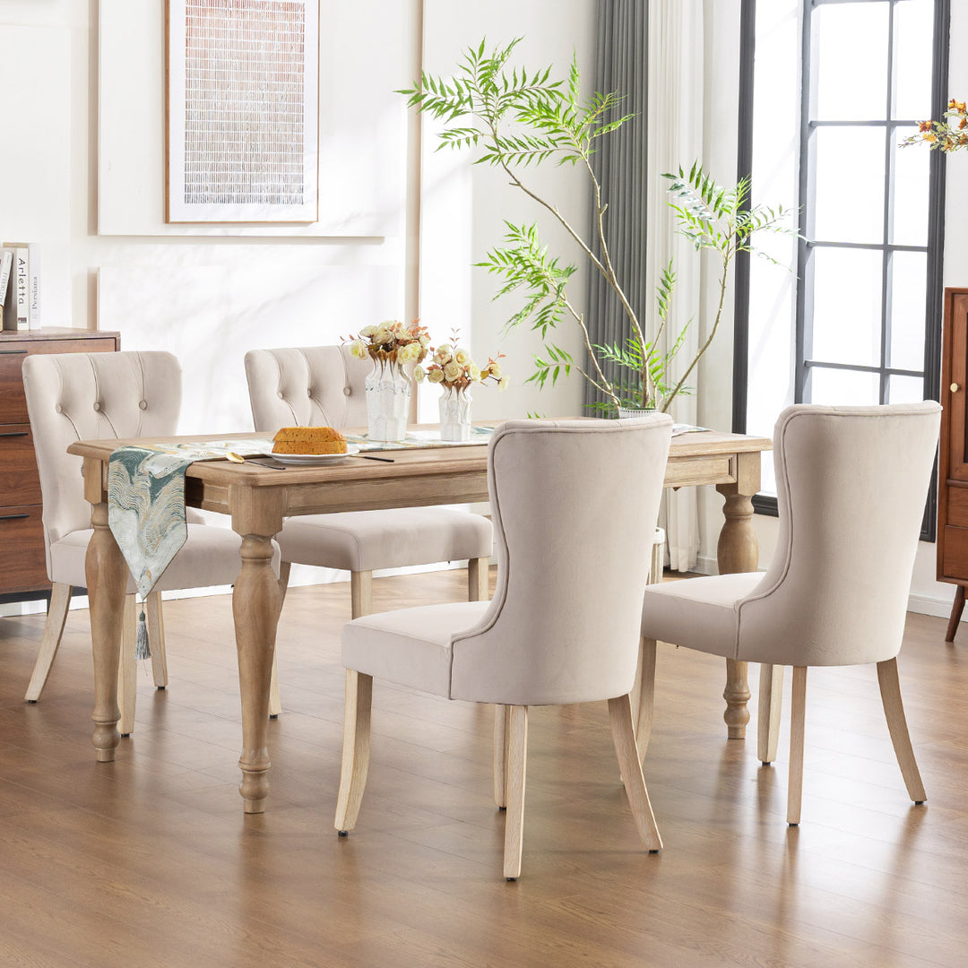 YOUNIKE Dining Chairs Modern Kitchen Chairs with Curved Legs
