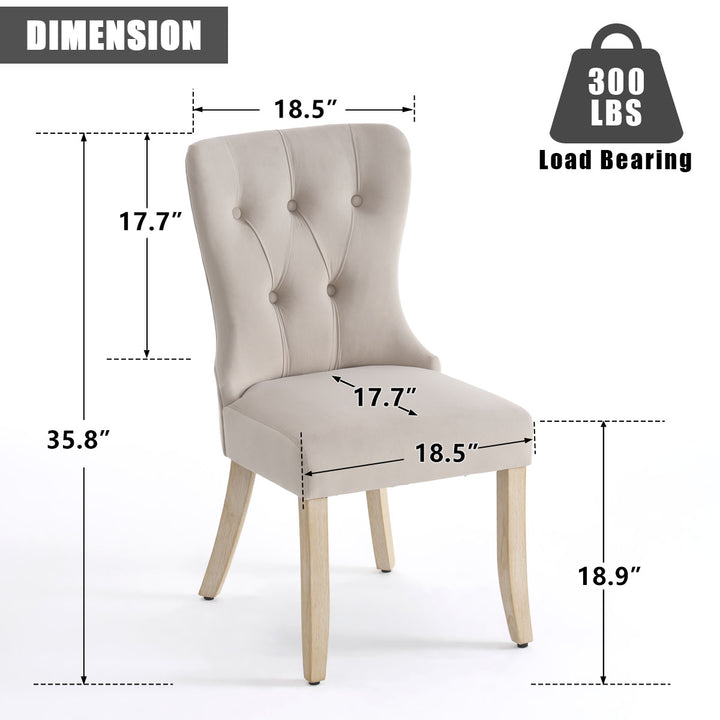 YOUNIKE Dining Chairs Modern Kitchen Chairs with Curved Legs