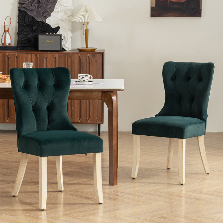 YOUNIKE Dining Chairs Modern Kitchen Chairs with Curved Legs